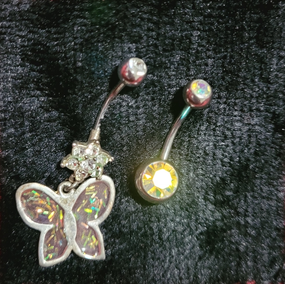 2 Belly Button Rings